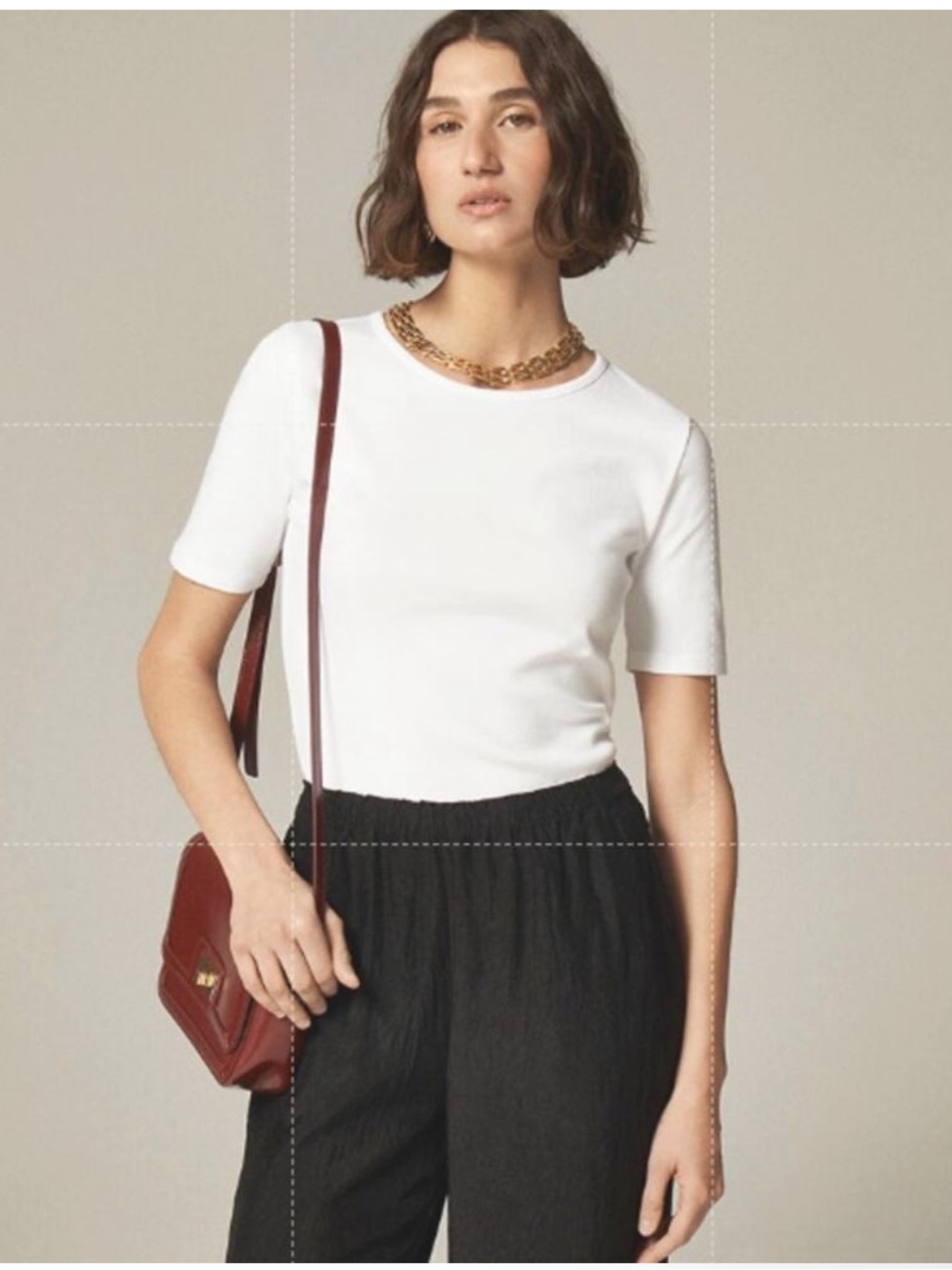 J. Crew New perfect-fit short-sleeve T-shirt White